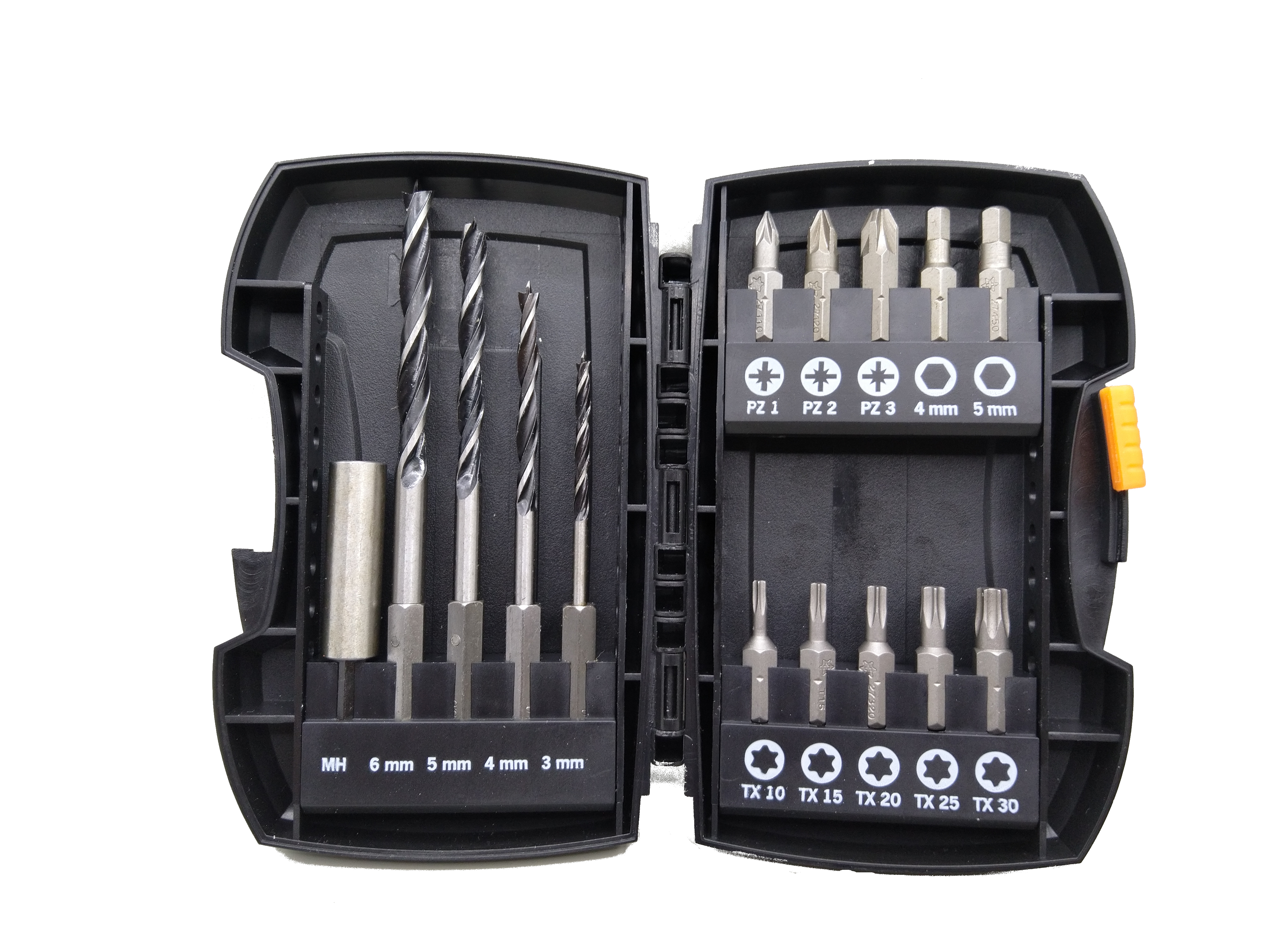 PROJAHN Bohrer und Bit Satz mit Magnethalter 15 tlg.