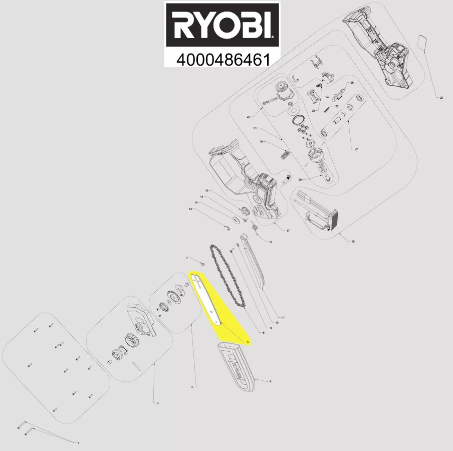 Ryobi Ersatzschwert / Führung 5131047838