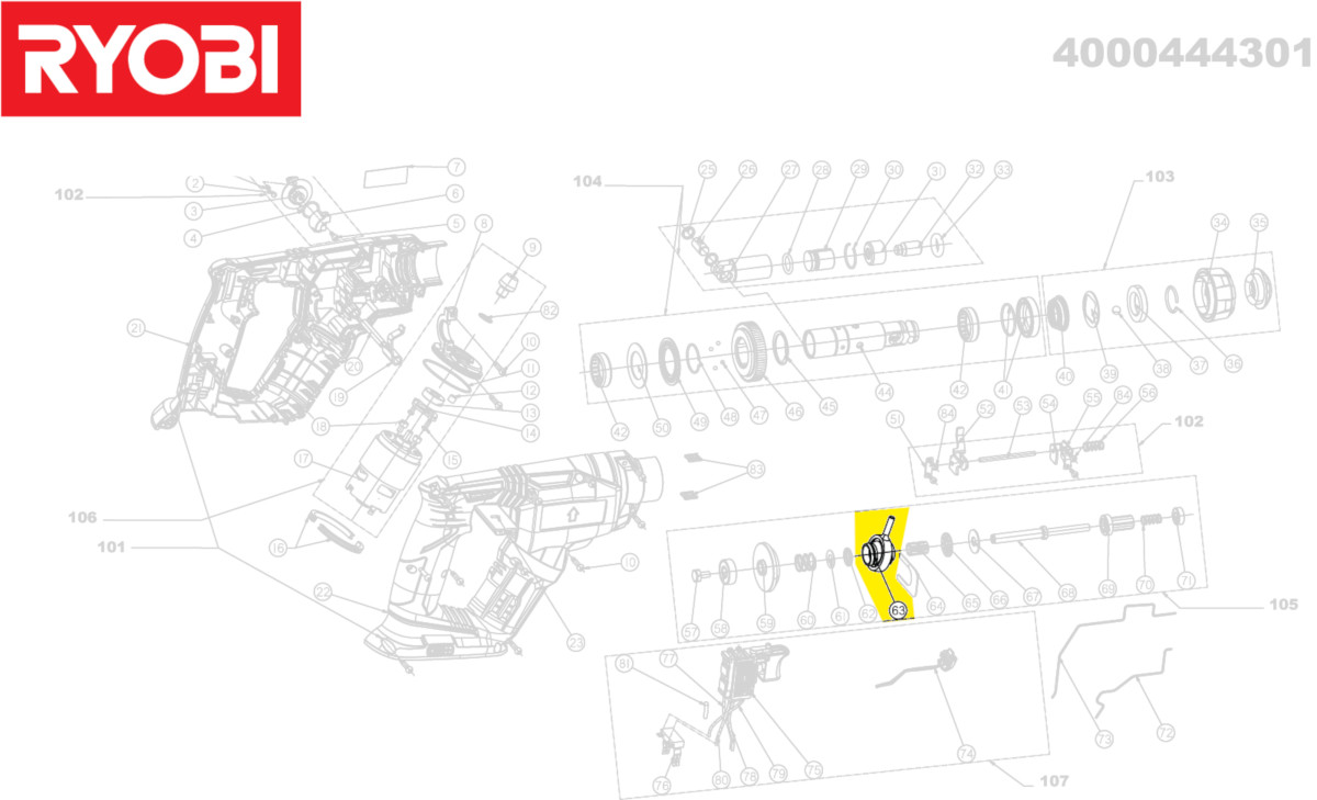 Ryobi Taumelscheibe Nr. 5131032897