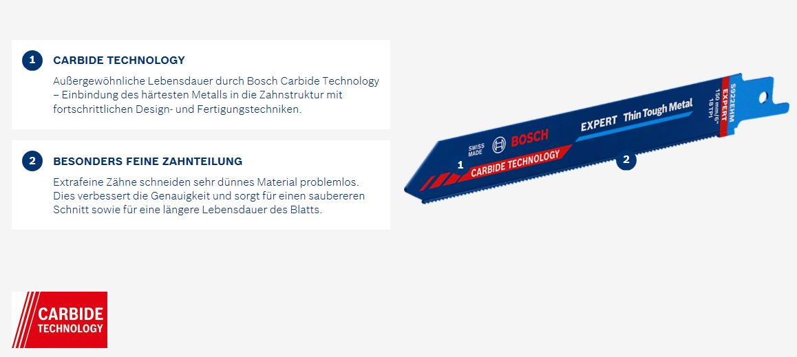 Bosch EXPERT Säbelsägeblatt S 1022 EHM