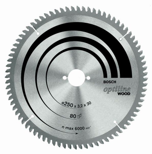 Bosch Kreissägeblatt Optiline Wood 216 x 30 mm / 60 Zähne