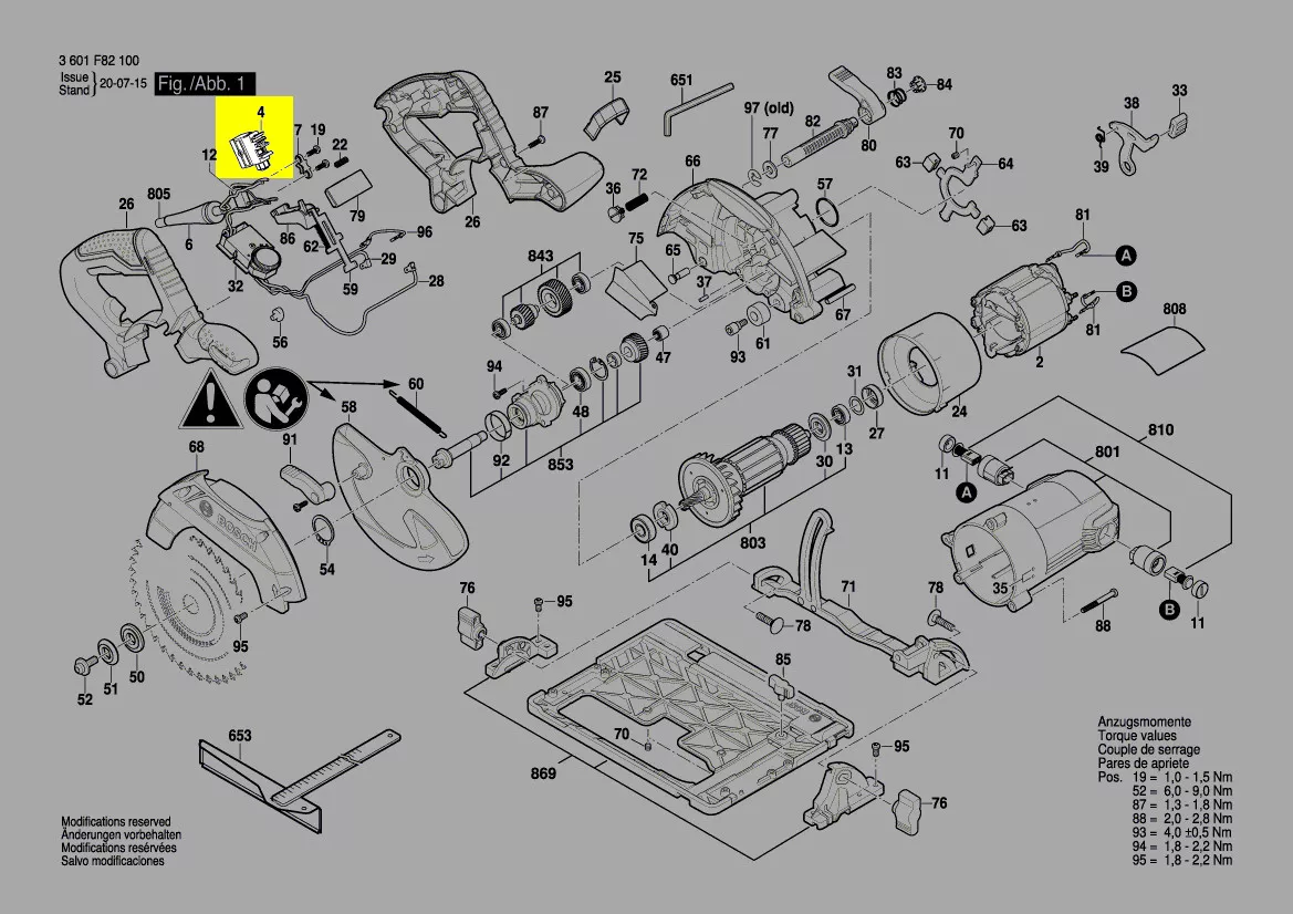 Bosch Schalter 1619P10149