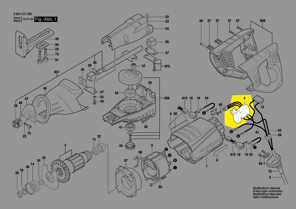 Bosch Schalter 1 619 PA3 962