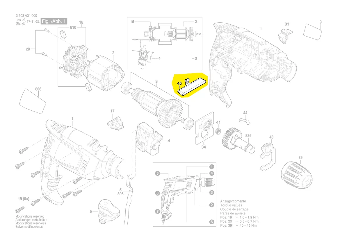 Bosch Umschalter 1600A00DC0