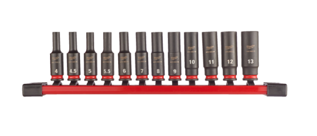 Milwaukee Schlagnussset 1/4\" lang