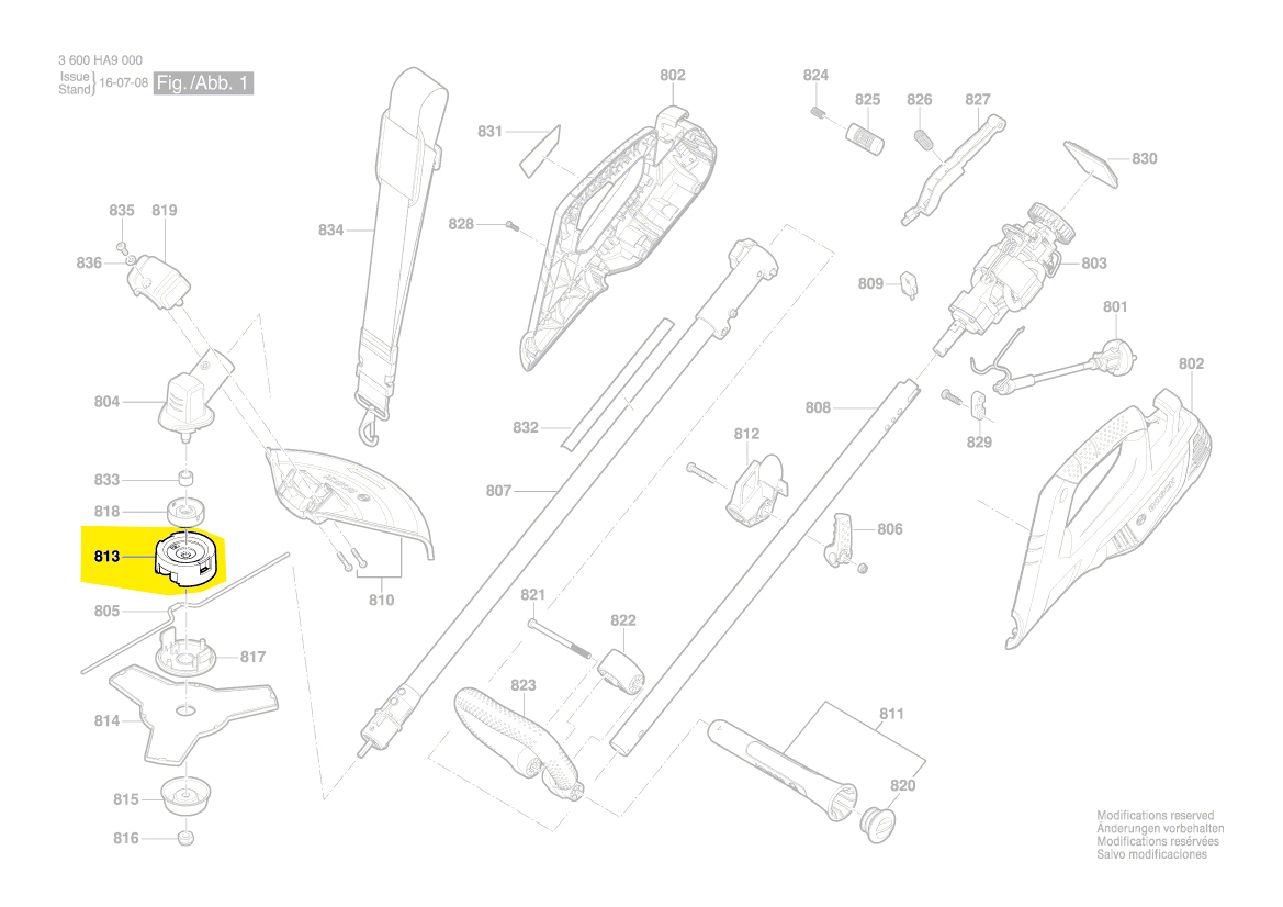 Bosch Schneidkopf F016F04839