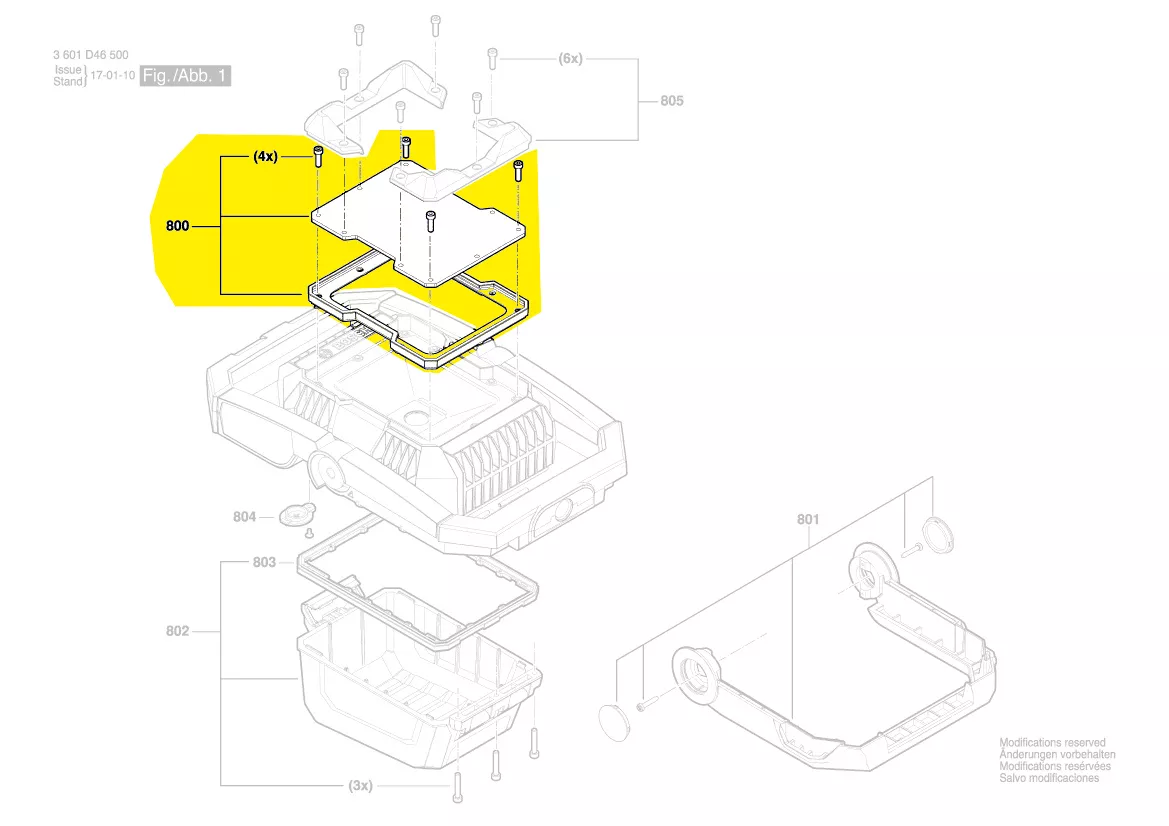 Bosch Schutzglas 1607000C68