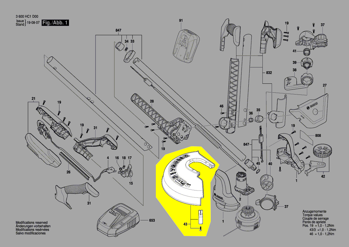 Bosch Schutzhaube 1 600 A01 C4F