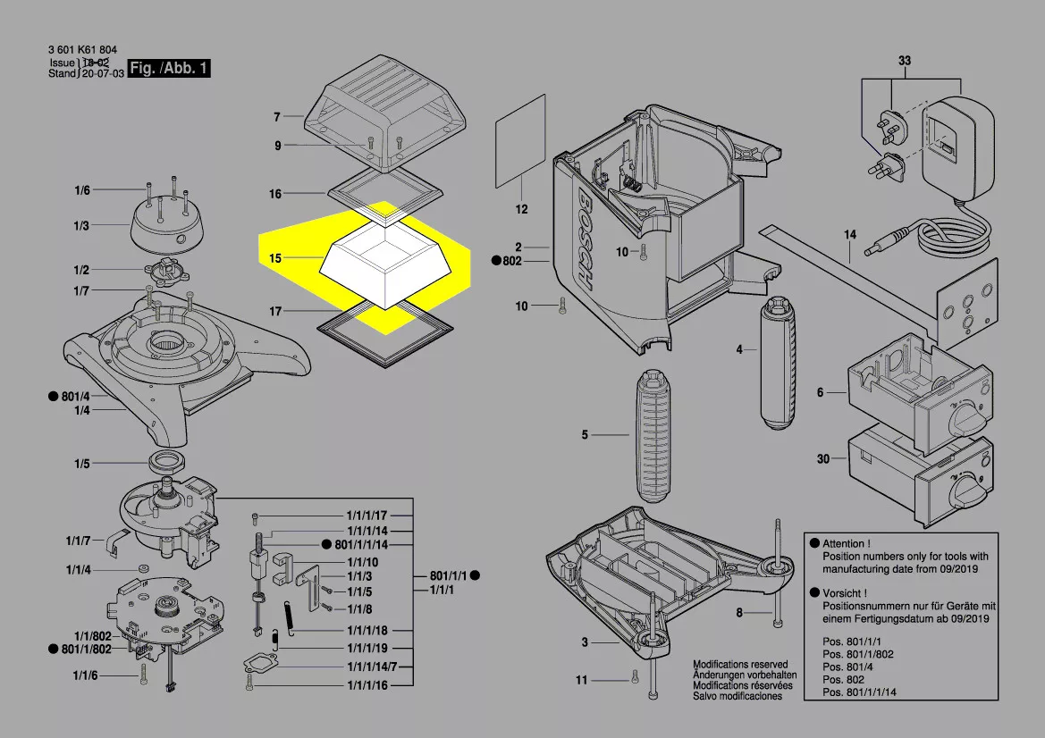 Bosch Sichtfenster 2610A06622