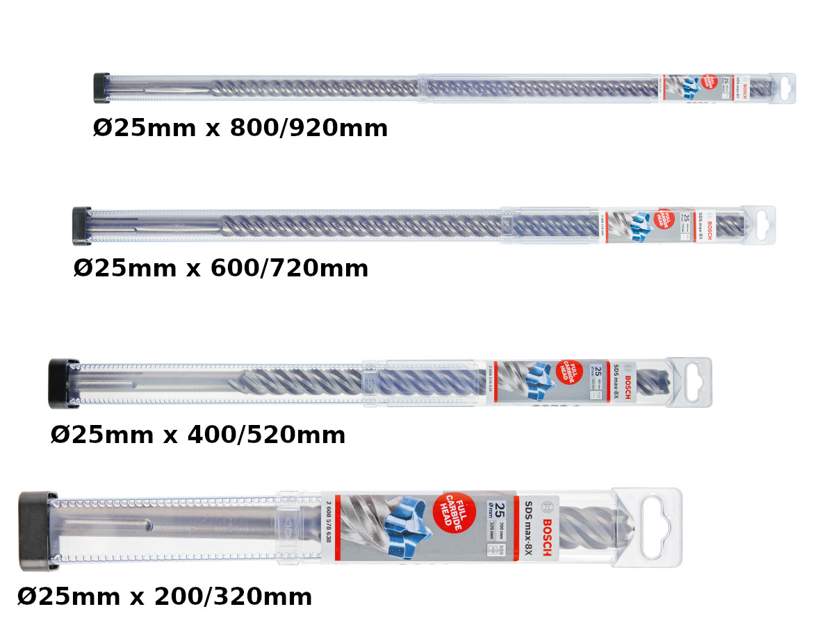 Bosch Stahlbetonbohrer SDS max-8X Ø 25 mm