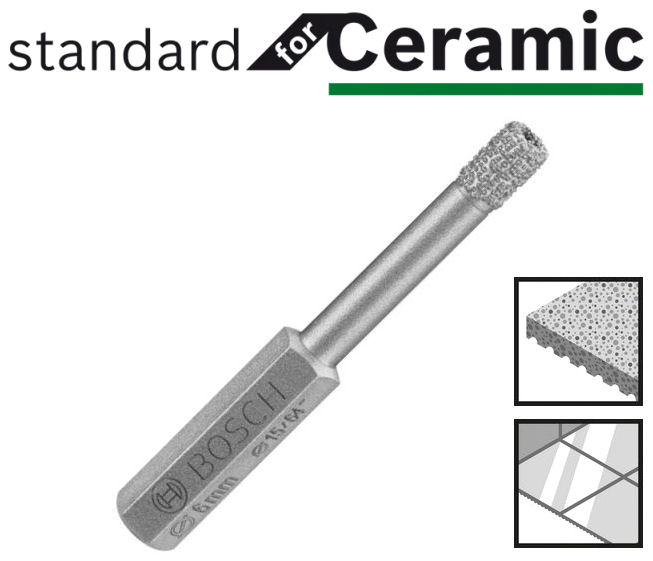 Bosch Diamantbohrer 10 mm Standard for Ceramic