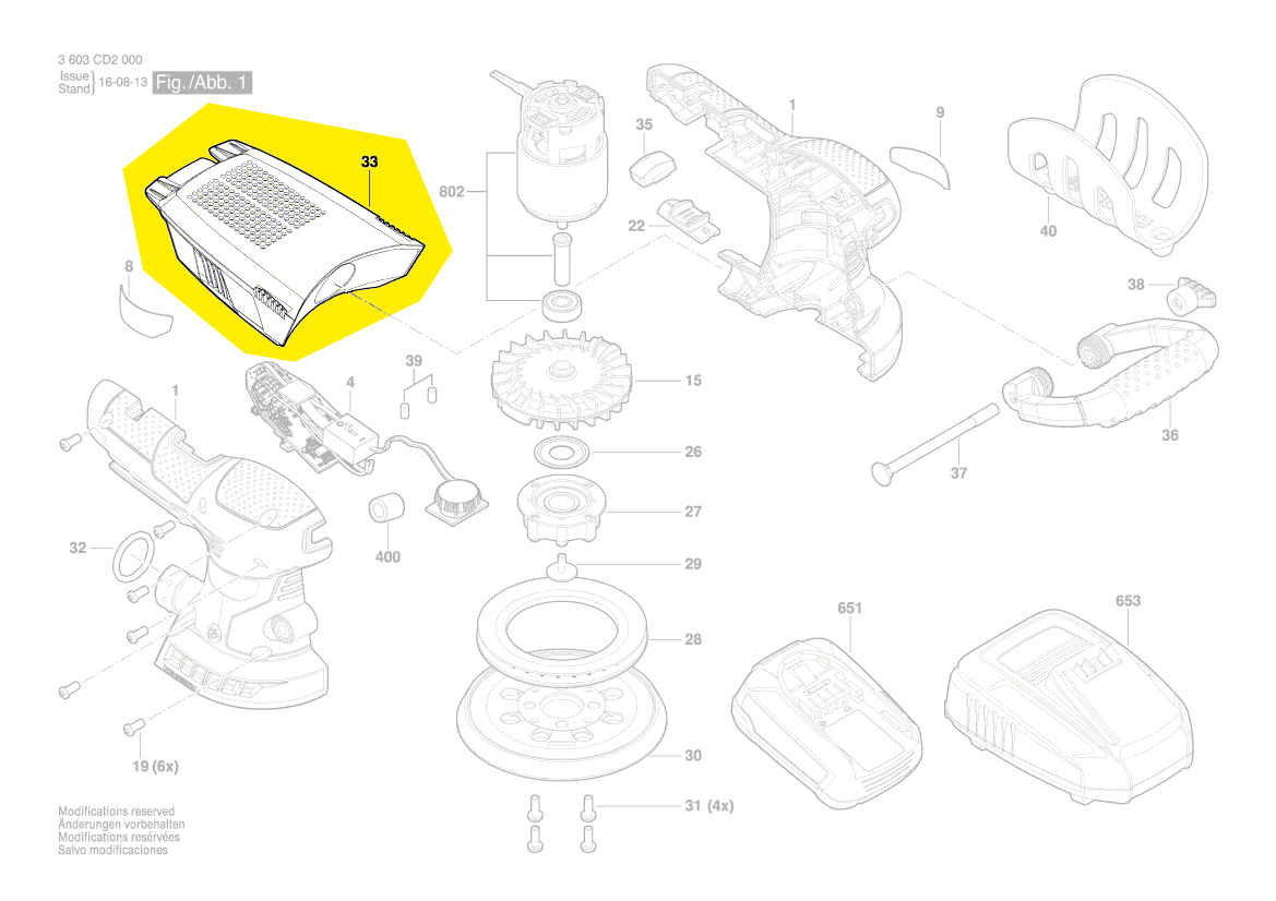 Bosch Staubbehälter für AdvancedOrbit 18