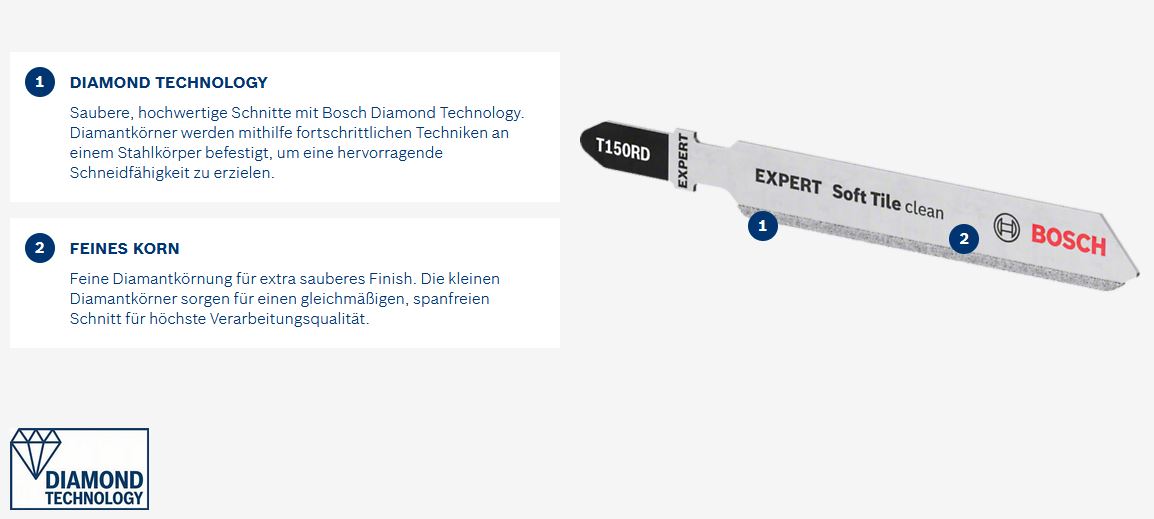 Bosch EXPERT Stichsägeblatt T 150 RD