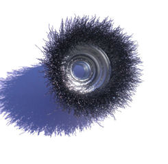 Topfbürste mit Gewinde M 14 für Winkelschleifer