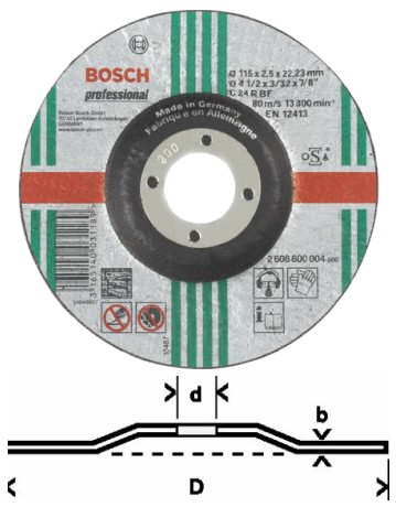 Bosch Trennscheiben Ø 180 mm für Stein