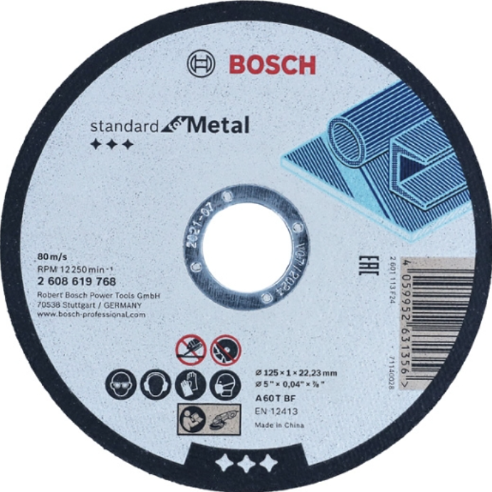 Bosch Trennscheibe standard for Metal 125 mm x 1,0 mm