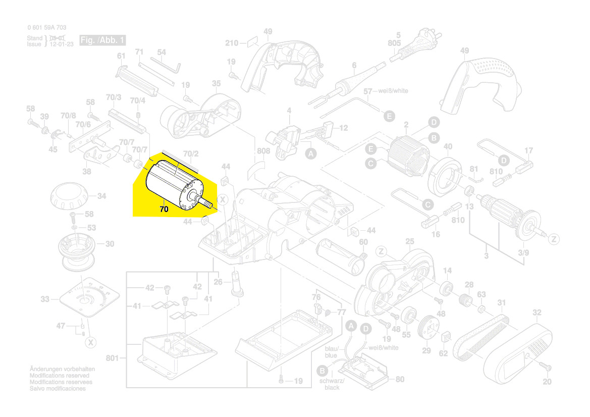 Bosch Hobelwalze 2 608 584 683