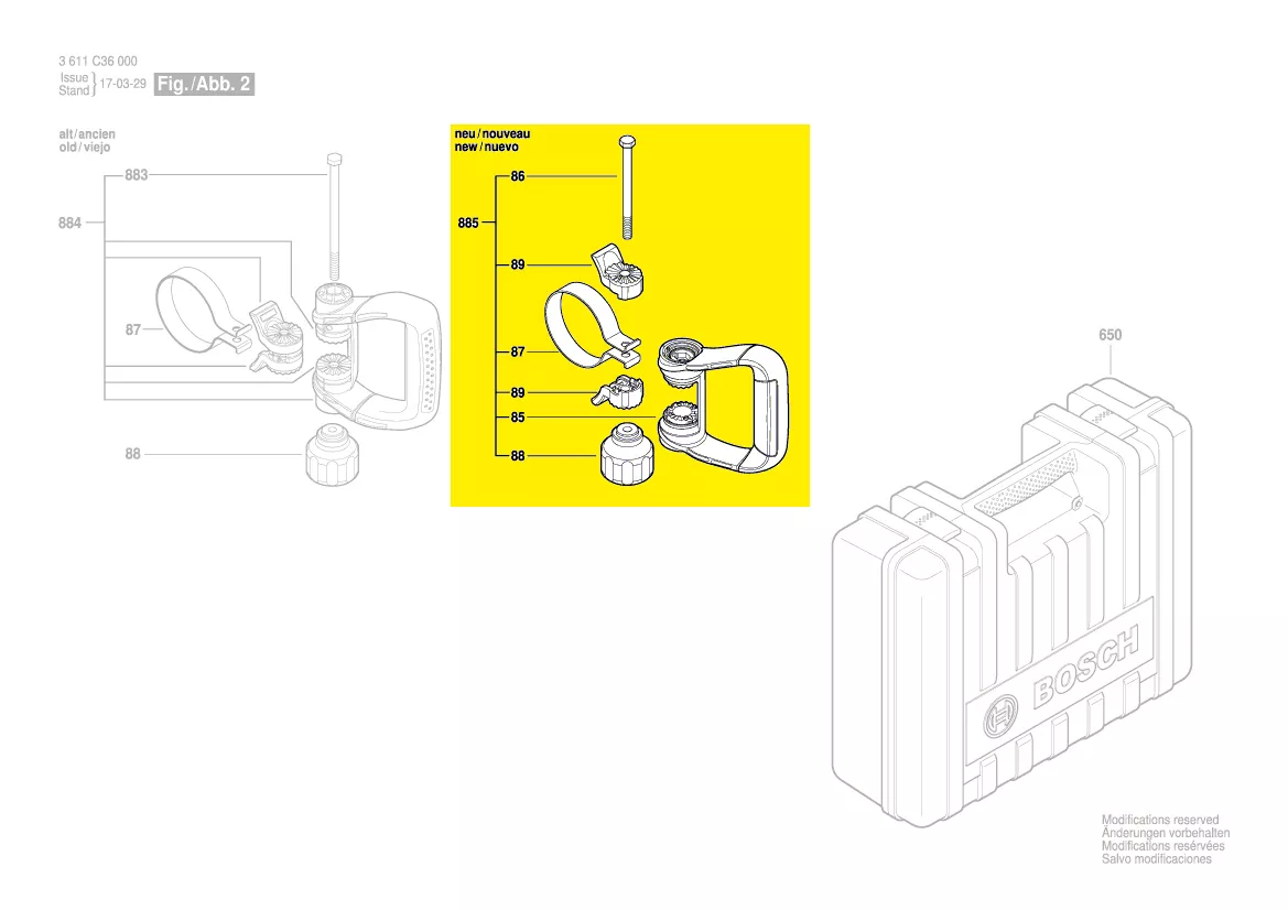 Bosch Zusatzhandgriff 160202508J