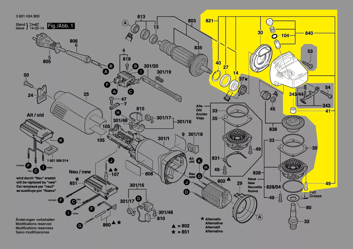 Bosch Getriebegehäuse 1 605 806 5SC