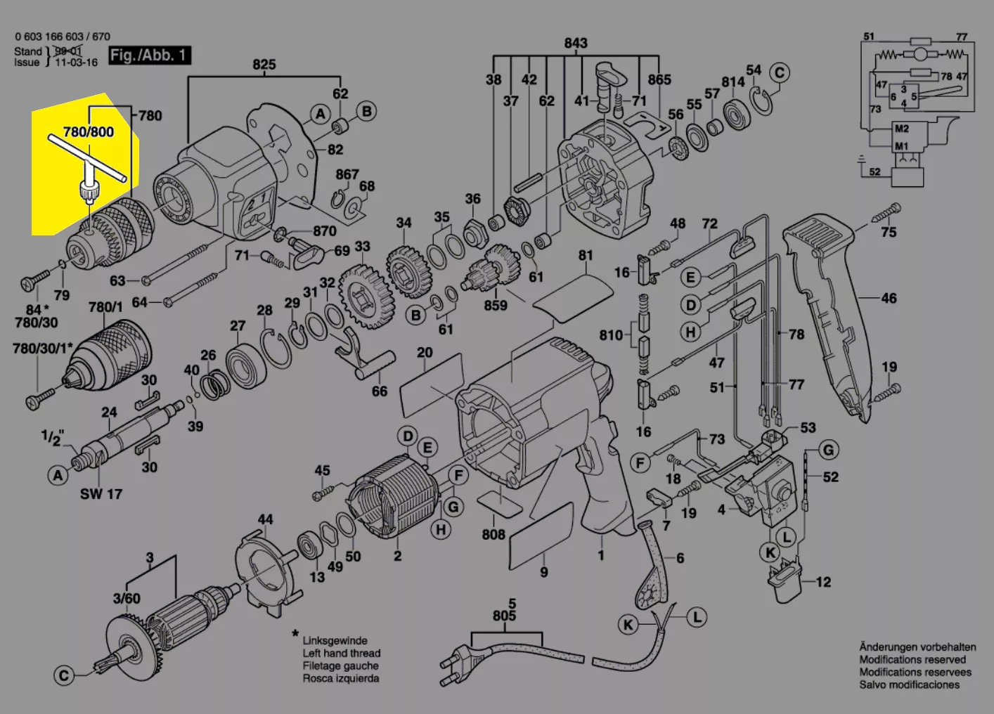 Bosch Bohrfutterschlüssel 2 607 950 007