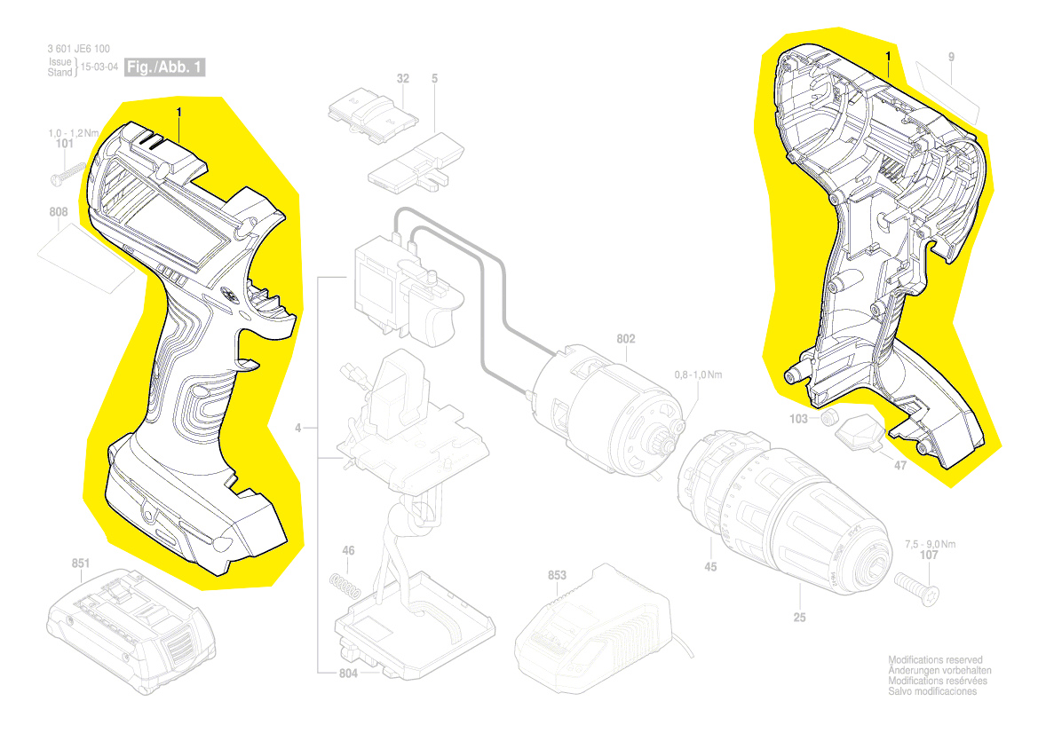Bosch Gehäuse 2 609 101 483