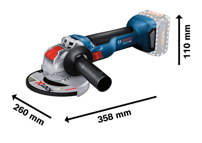 Bosch Akku Winkelschleifer GWX 18V-10 / SOLO