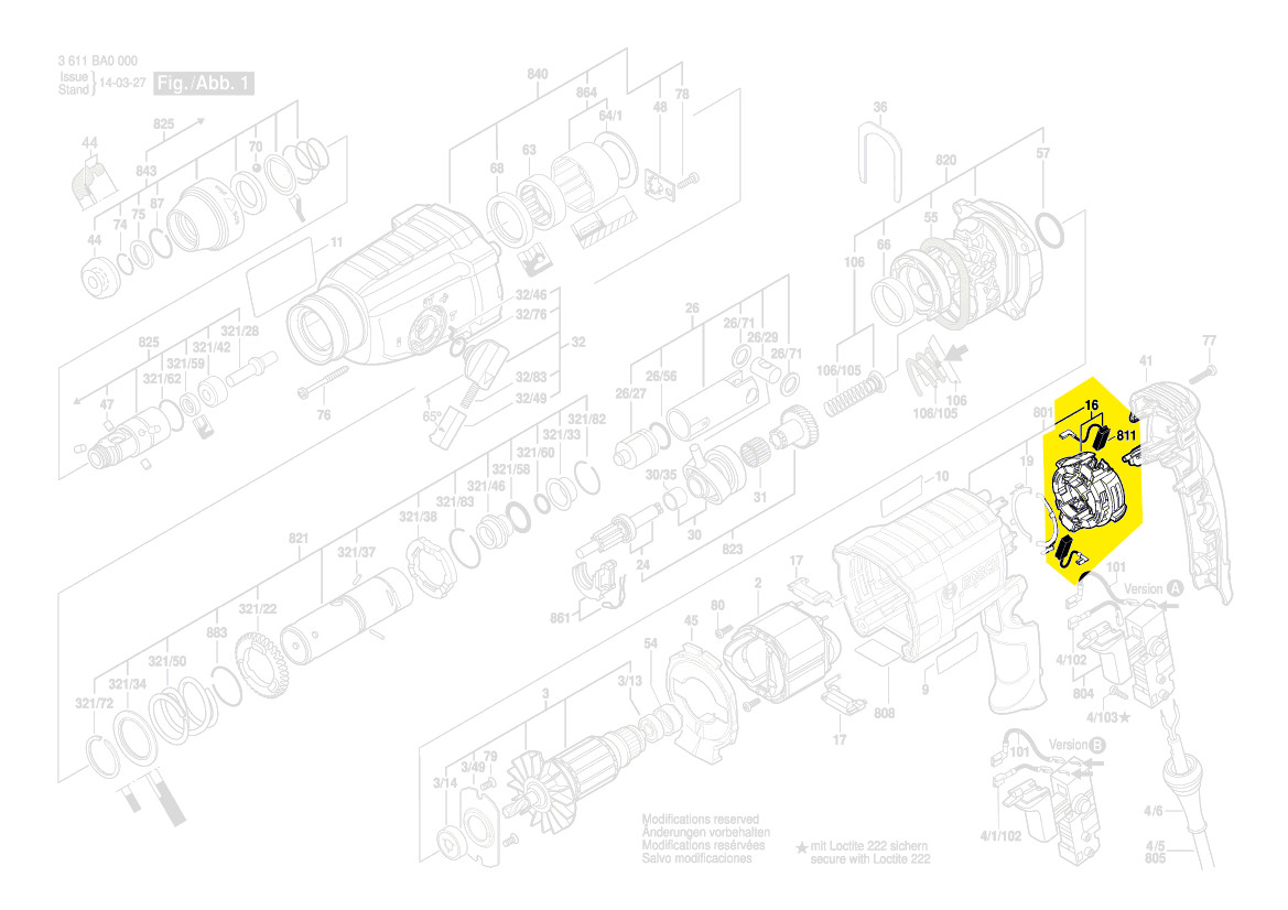 Bosch Bürstenplatte 1 614 336 093