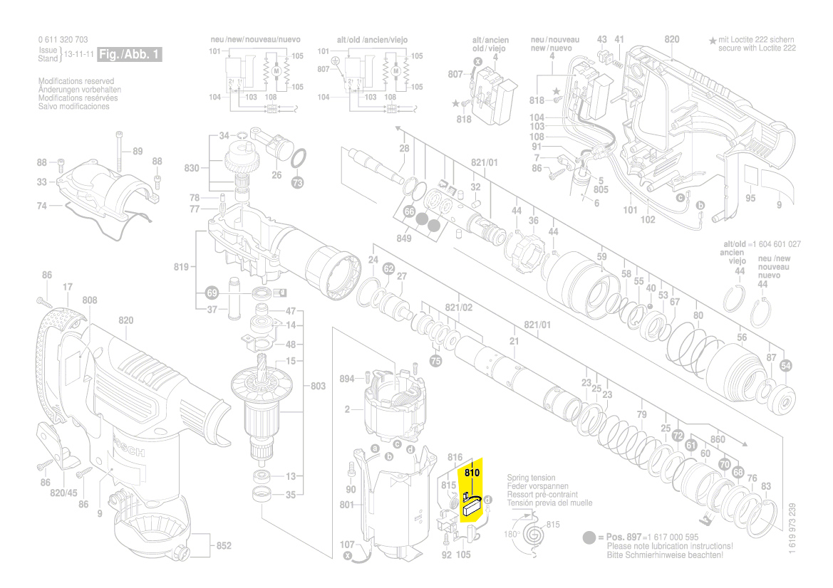 Bosch Kohlebürstensatz 1 617 014 137