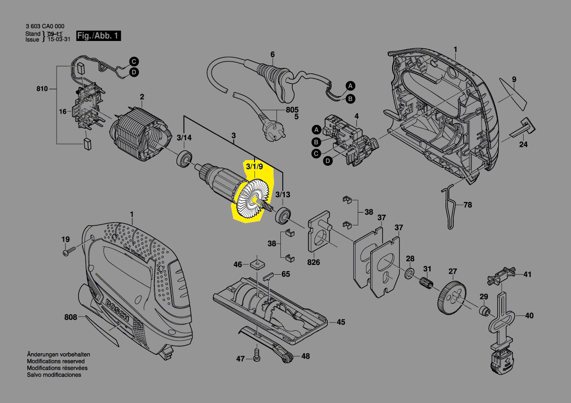 Bosch Lüfter 2 609 002 159