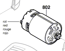 Bosch Elektromotor Nr. 2 607 022 838 f. GSR 10,8V-LI u. GSR 10,8 V-LIQ