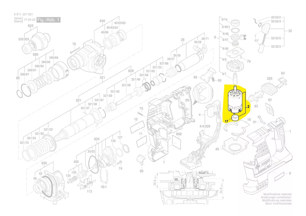 Bosch Motor 1607022662