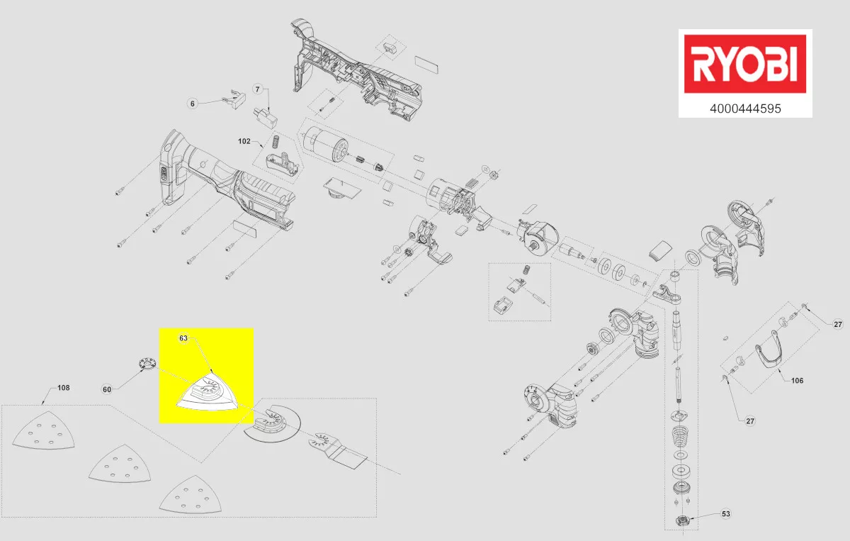 Ryobi Schleifplatte 5131040772