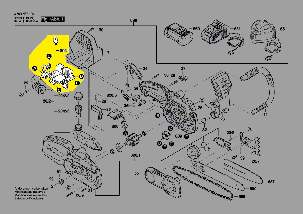 Bosch Platine F 016 104 147