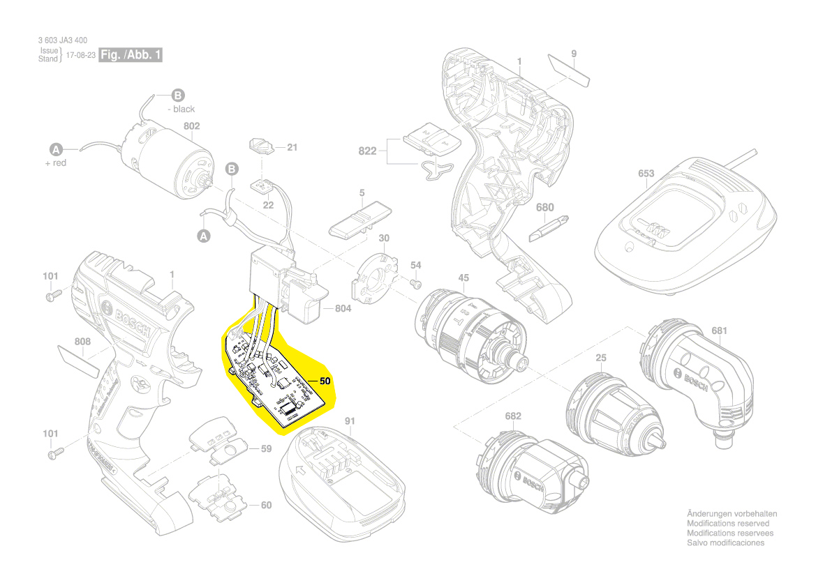 Bosch Platine 1 600 A00 4BS