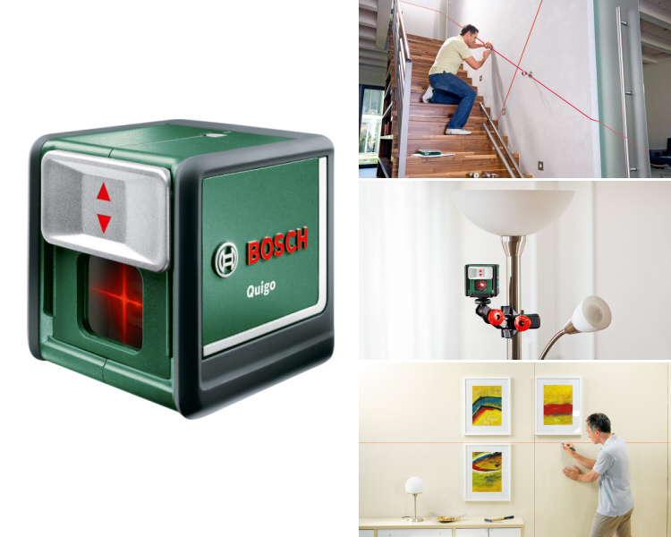 Bosch Quigo Kreuzlinienlaser Mit Arbeitsklemme Mm2