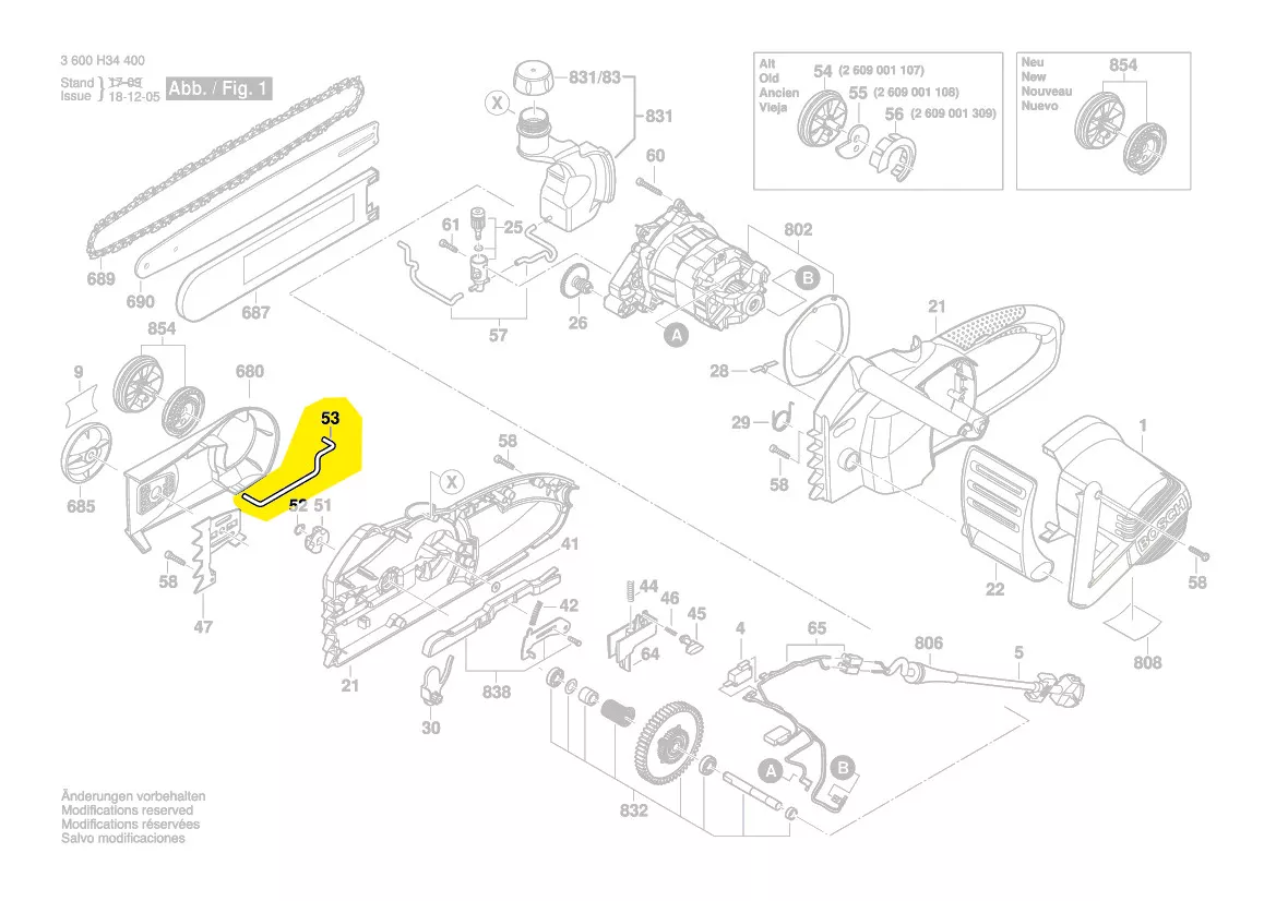 Bosch Stange 2609001109