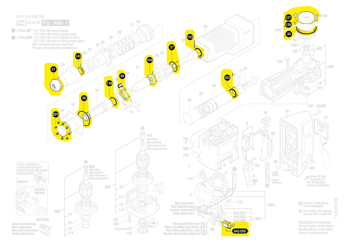 Bosch Verschleissteilsatz 1 617 000 190