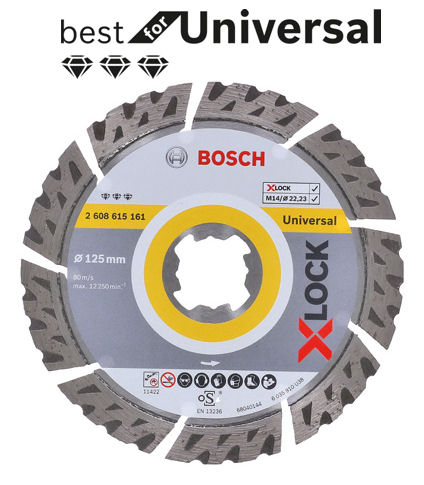 X-LOCK Diamanttrennscheibe 125 mm Best for Universal