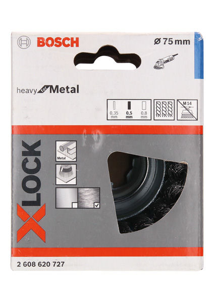 Bosch X-LOCK Topfbürste 75 mm / 0,50 mm